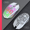 X801 8 Keys Honeycomb Wireless Mouse for PC Gamers 1600DPI RGB Rechargeable Mice