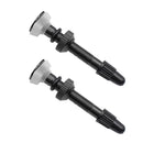 2pcs MTB Road Bike Ready F/V Tubeless Tire Valve for Carbon Rim (Black)