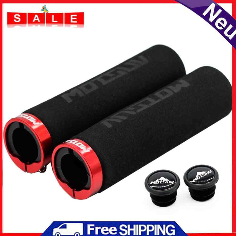 MOTSUV Bicycle Locking Soft Sponge Handle Grip Lock Bar End Cap Bike Accessories