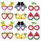 #A 6/12pcs Hawaii Summer Fruit Shaped Glasses Happy Party Photo Props Decoration