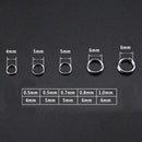 250pcs 5-Size Stainless Steel Fishing Split Rings Double Loop Connectors