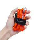 2pcs Kayak Paddle Leash Fishing Rod Pole Coiled Lanyard Rowing Boat Accessories