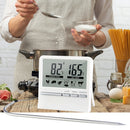 Digital Kitchen Grill Thermometer LCD Display Long Probe Cook Alarm Timer