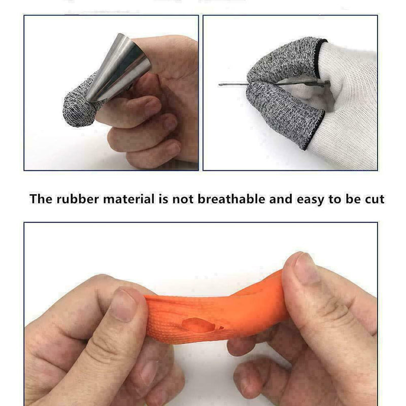 1 Pair Anti-Cut Finger Cover Gloves Picking Finger Kitchen X3E6 Tools J6K0 H9Q2