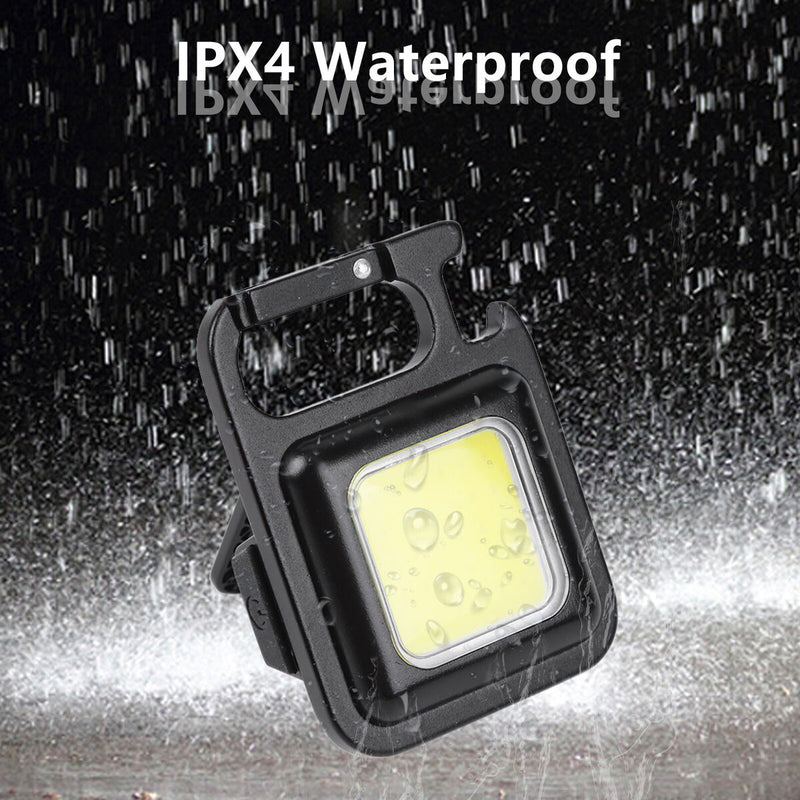 Multifunctional COB Inspection Lights Kit Portable Keychain Design with Bracket