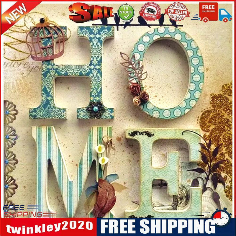5D DIY Full Drill Diamond Painting Text Cross Stitch Embroidery Kit (JH408)