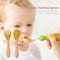 Baby Wooden Silicone Feeding Spoon Toddlers BPA-free Tableware (17) Newly