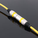 5.9ft DMX Stage DJ Cable  XLR 3Pin Male to Female Connector Wire (Yellow) Newly