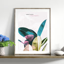 Oil Painting Green Plants DIY Wall Art Pictures Posters for Living Room Bedroom