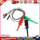 3pcs Test Hook Testing Clip Transistor Tester with Male Head DuPont Line Newly