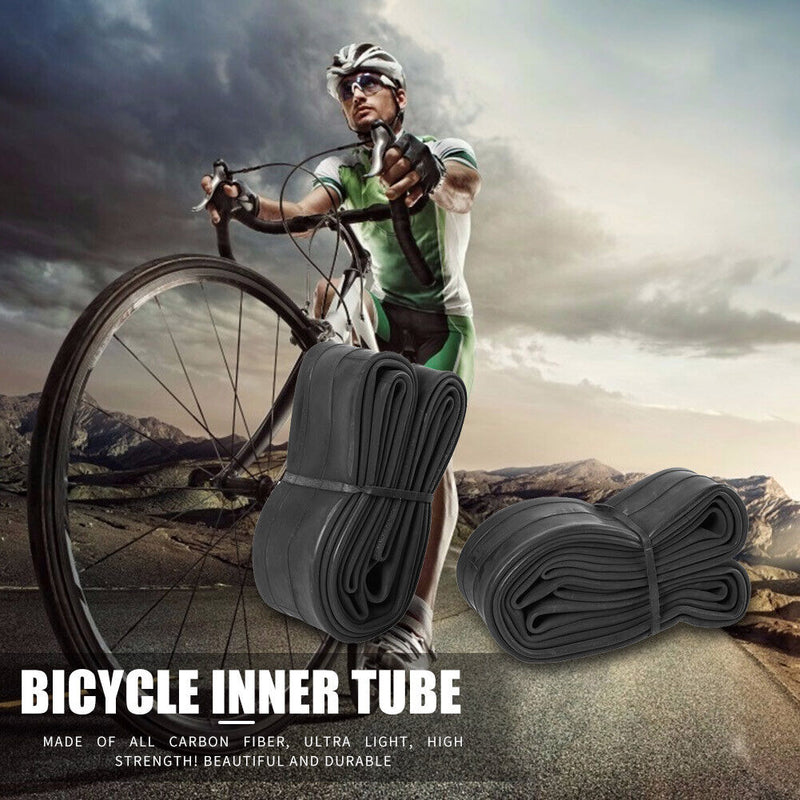 2x Bicycle Inner Tube Tires Bike AV Butyl Rubber Wheel Tyres Cycling Equipment