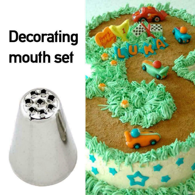 3pcs Grass Baking Decorating Cupcake Cake Icing Piping Tool Pastry Nozzles F6D7