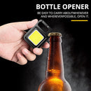 500mAh 6W COB LED Mini Flashlight Keychain 4 Modes 400lm Waterproof Pocket La