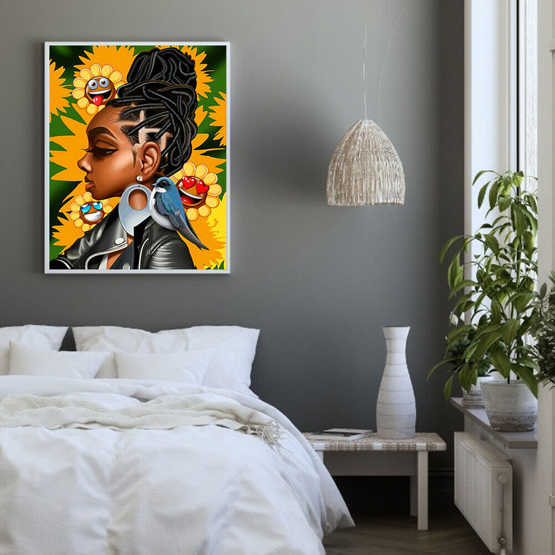 Painting By Numbers Acrylic Handmade Cool Girl Digital Picture Art Craft Decor