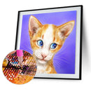 5D Diamond Painting Kit DIY Cute Cat Full Round Drill Mosaic Picture Wall Dec