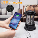 Retro Portable Lantern 4000mAh Outdoor Kerosene Lamp for Hiking Camping Climbing