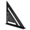 7 inch Triangular Ruler Aluminum Metric Measuring Ruler Woodworking Try Squ