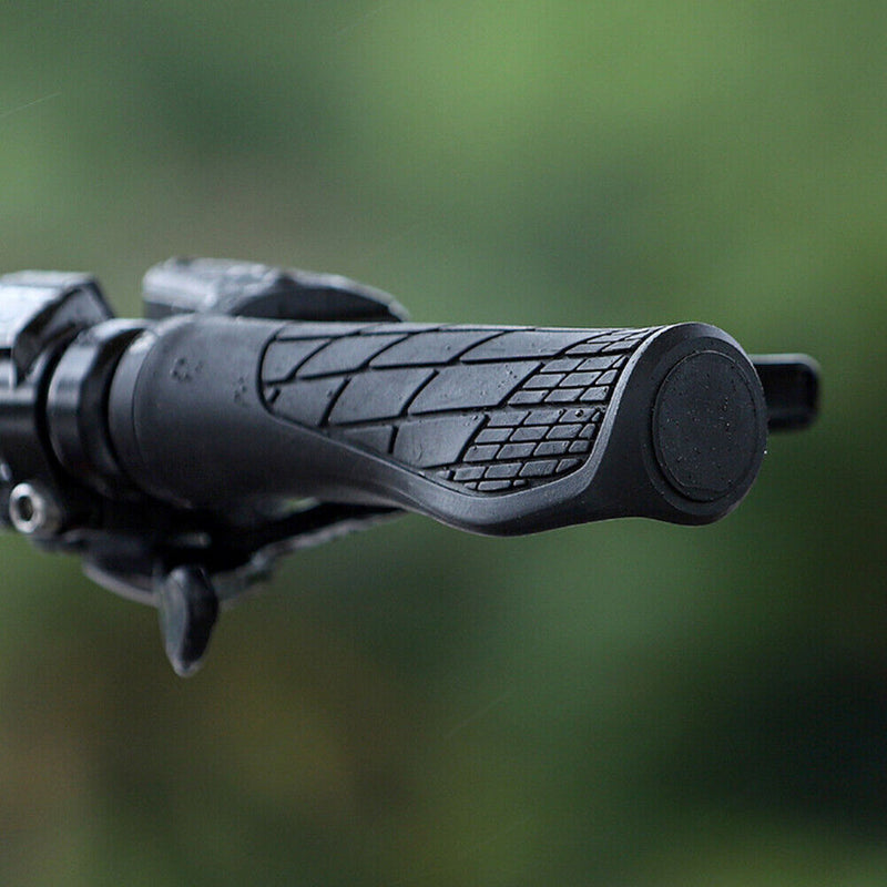 WEST BIKING Bicycle Handlebar Cover Rubber MTB Anti-slip Lock Grips (Black)