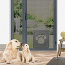 Lockable Dogs Cats Safety Screen Door Sliding Gates for Small Medium Pet Supply
