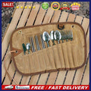 12pcs Outdoor Cutlery Organizers Camping Tableware Storage Bag Roll Picnic Case