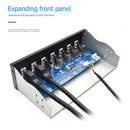 5.25"" 19 Pin to 2 USB 3.0+4 USB 2.0+Optical Drive Quick Charger Front Panel