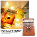 17 Keys Wood Mahogany Kalimba Thumb Piano Finger Percussion Musical Instrument