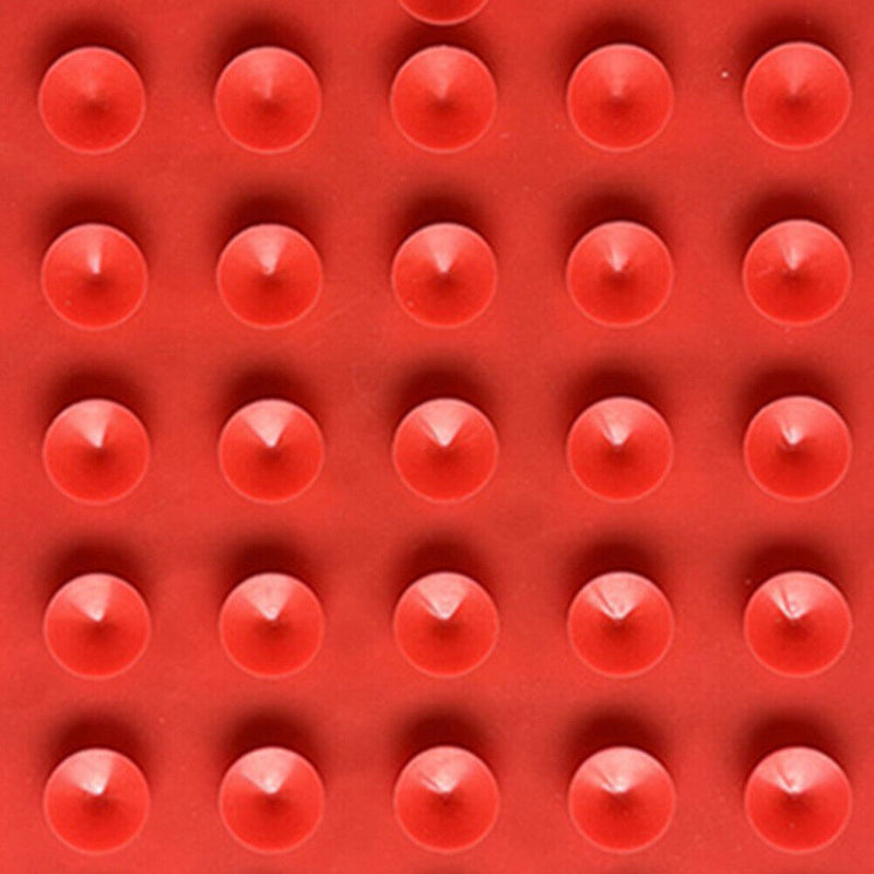 Pet Dogs Cats Slow Food Bowls Lick Mat Silicone Pet Treat Dispensing (Red) Newly