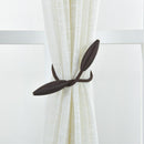 2pcs Curtain Tiebacks Tie Olive Holdbacks Decorative Buckle Clips (Brown)
