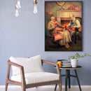 5D Handmade Canvas Mosaic Old Couple Full Diamond Painting Point Drill Craf