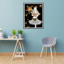DIY Diamond Painting Big Eyes Girl Full Round Diamond Mosaic Home