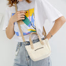 Casual Letter Print Crossbody Handbags Canvas Women Small Shoulder Messenger Bag