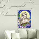 Handmade Full Square Drill 5D Moon Flower Owl Drawing Kit DIY Diamond Paint