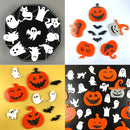 Halloween Silicone Molds Kit - Mini Pumpkin Head & Ghost Modeling Stencils