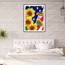 5D Diamond Painting Kit Colorful Flowers Full Round Drill DIY Art Crafts Mosa