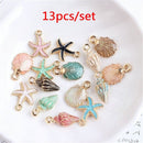 Craft Making Conch Charms Ocean Pendants Sea Shell Handmade Accessories