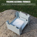 Outdoor Mini Folding Portable Oven Picnic Camping Solid Fuel Alcohol Stove Newly