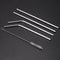 4pcs Metal Stainless Steel Drinking Straws + 1pc Cleaner Brushes