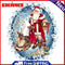 Santa And Animals Frameless Oil Paint By Numbers DIY Hand Painted Canvas Crafts