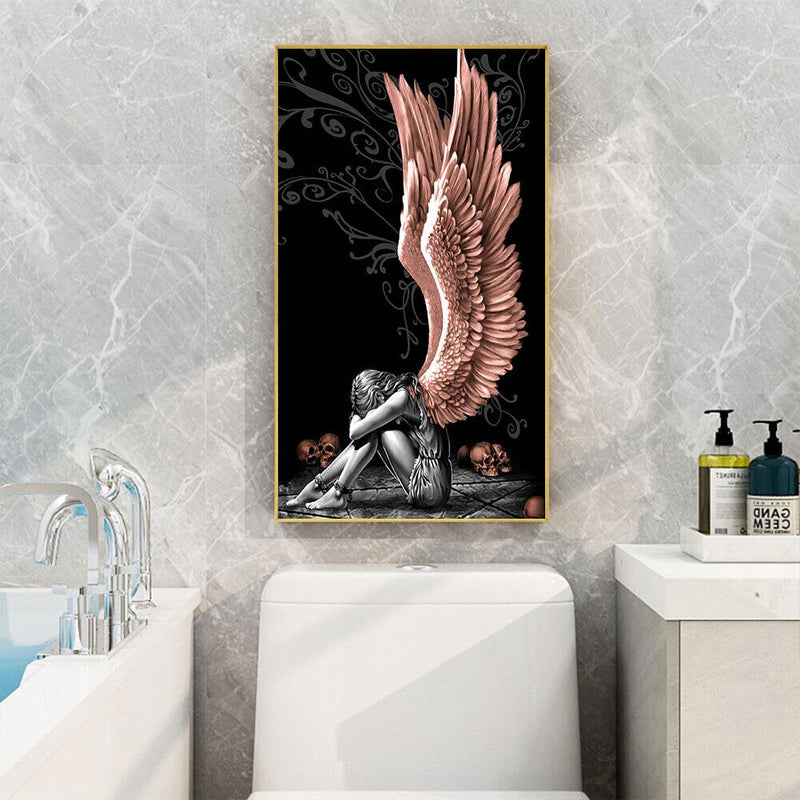 Angel Oil Paint By Numbers Kits DIY Handpainted on Canvas Wall Art Picture Craft
