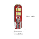 LED 4014 15SMD COB License Plate Light T10 W5W Car LED Reading Bulbs Dome Map