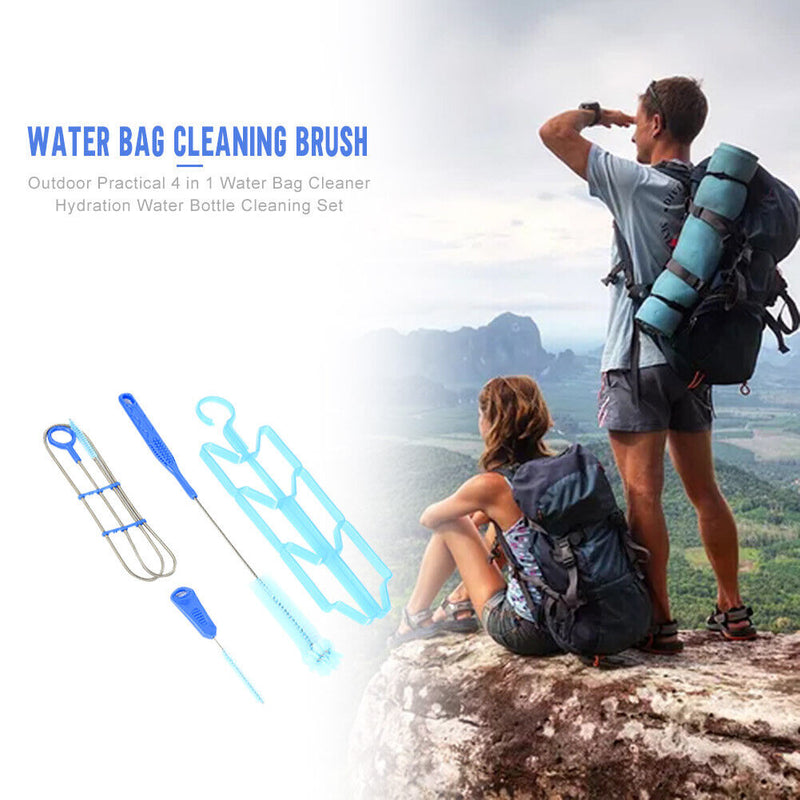 Water Hydration Bladder Cleaning Brush Kit Outdoor Drinking Water Bag Cleaner