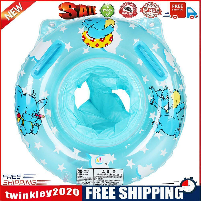 Baby Inflatable Swimming Rings Seat Kids Infant Floating Swim Circle (Blue)