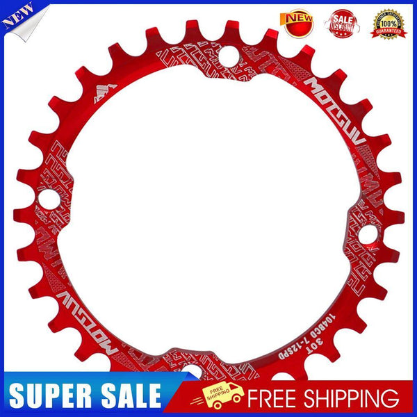 MOTSUV 104BCD Bicycle Chainring 30T MTB Bike Chain Wheel Crank Part (Red)