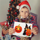 DIY Halloween Greeting Card Paint by Numbers Drawing Pictures Festival Gifts