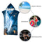 Hooded Cloak Beach Towel Printed Swimming Bath Towel Microfiber Bathing Bathr
