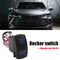 LED Blue INTERIOR LIGHT Rocker Switch with Wires 5-Pin 12V 20 Amp Universal Car
