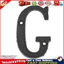 Metal Letters Cast Iron House Sign Doorplate DIY Cafe Wall Decoration (G) Newly