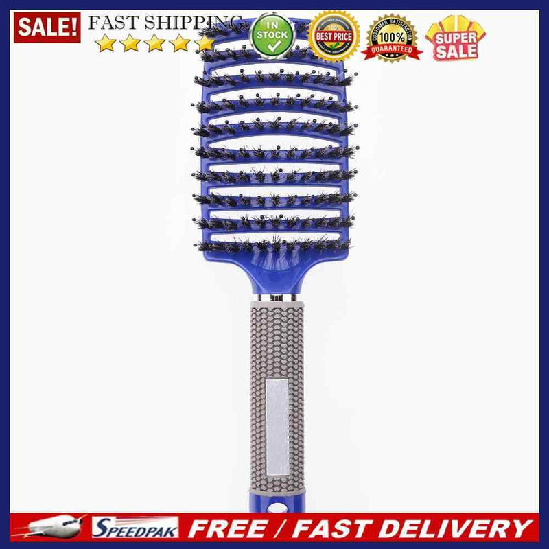 Hair Scalp Massage Comb Anti-Static Straight Curly Hair Styling Brush(Blue