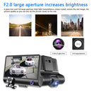 504 Car DVR Dashboard Camera Dual Lens Wide Angle Dash Cam with Rea View Camera