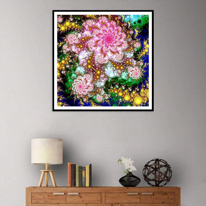 5D DIY Full Drill Diamond Painting Flowers Embroidery Mosaic Kit Home Wall Decor